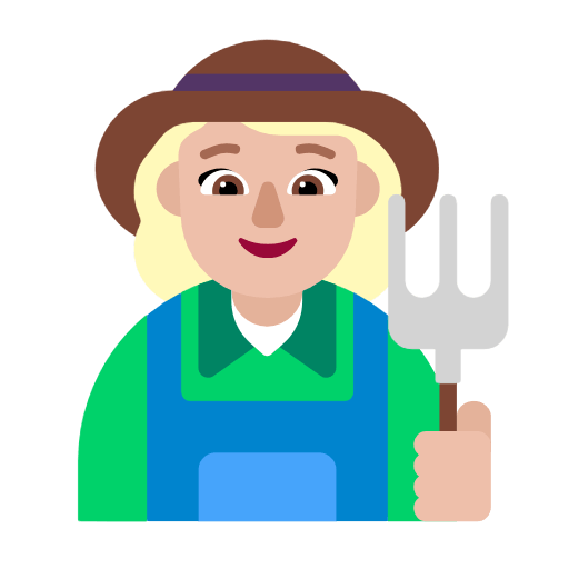 👩🏼‍🌾 Emoji Agricultora: Tono De Piel Claro Medio en Microsoft Windows 11 23H2.