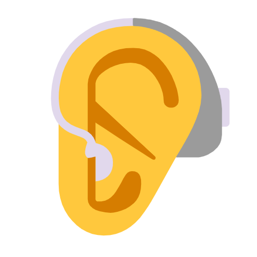 🦻 Emoji Ohr mit Hörhilfe Microsoft Windows 11 23H2.