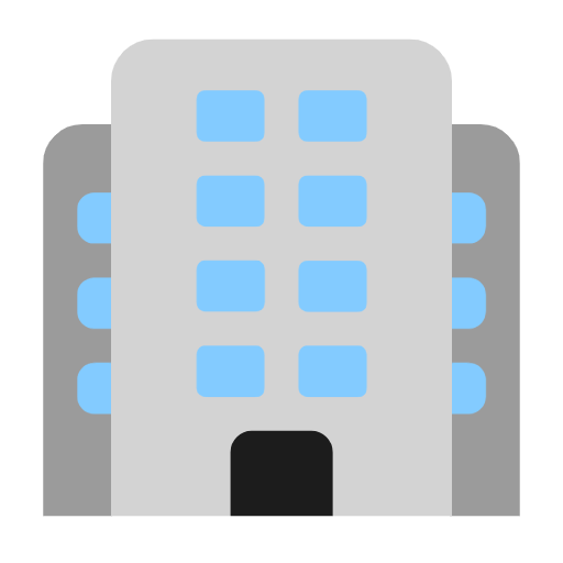 Emoji 🏢 Edificio su Microsoft Windows 11 23H2.