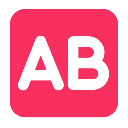 🆎 Emoji Großbuchstaben AB in rotem Quadrat Microsoft Windows 11 23H2.