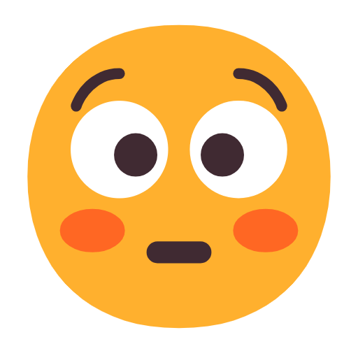 😳 Emoji Cara Sonrojada en Microsoft Windows 11 23H2.