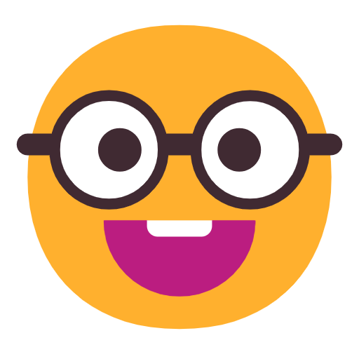 🤓 Emoji Cara De Empollón en Microsoft Windows 11 23H2.