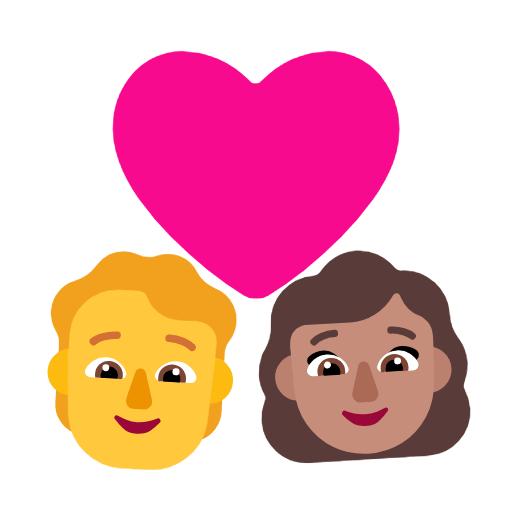 Emoji 🧑‍❤️‍👩🏽 Coppia Con Cuore: persona, Donna, Nessun tono della pelle, Carnagione Olivastra su Microsoft Windows 11 23H2.