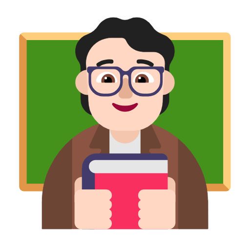 Emoji 🧑🏻‍🏫 Insegnante: Carnagione Chiara su Microsoft Windows 11 23H2.