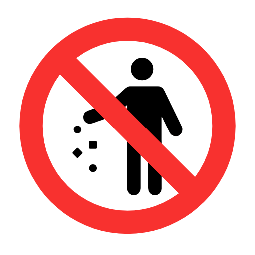 🚯 Emoji Prohibido Tirar Basura en Microsoft Windows 11 23H2.