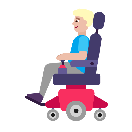 👨🏼‍🦼 Emoji Homem Em Cadeira De Rodas Motorizada: Pele Morena Clara na Microsoft Windows 11 23H2.