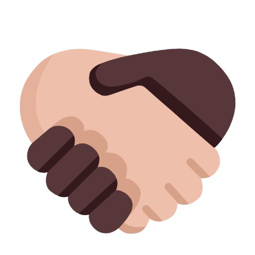 🫱🏼‍🫲🏿 Emoji Handschlag: mittelhelle Hautfarbe, dunkle Hautfarbe Microsoft Windows 11 23H2.