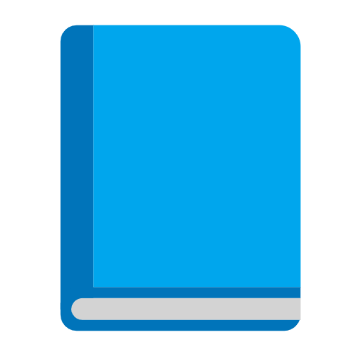 📘 Emoji Libro Azul en Microsoft Windows 11 23H2.