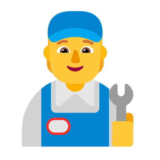 🧑‍🔧 Emoji Mechaniker(in) Microsoft Windows 11 23H2.
