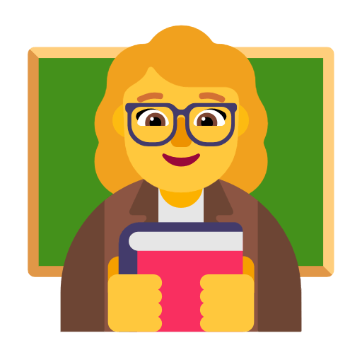 Emoji 👩‍🏫 Professoressa su Microsoft Windows 11 23H2.