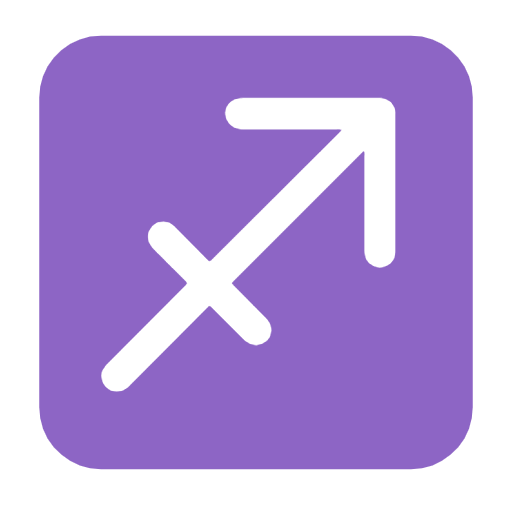 Emoji ♐ Segno Zodiacale Del Saggitario su Microsoft Windows 11 23H2.