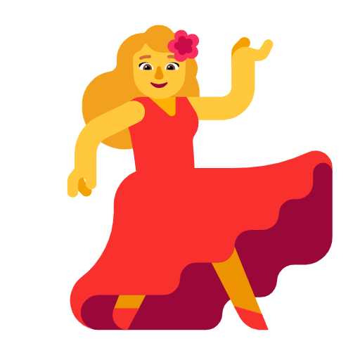 💃 Emoji Mujer Bailando en Microsoft Windows 11 23H2.