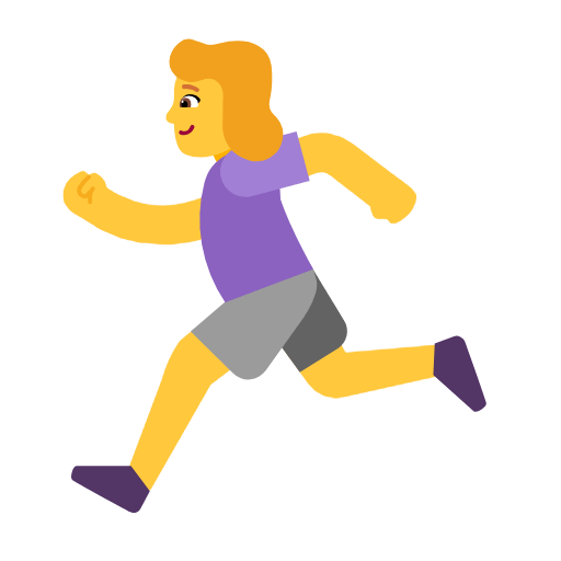 🏃‍♀️ Emoji Mujer Corriendo en Microsoft Windows 11 23H2.