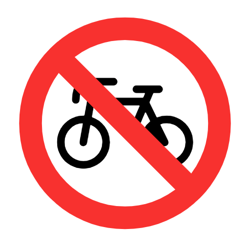 Emoji 🚳 Segnale Di Divieto Di Transito Delle Biciclette su Microsoft Windows 11 23H2.