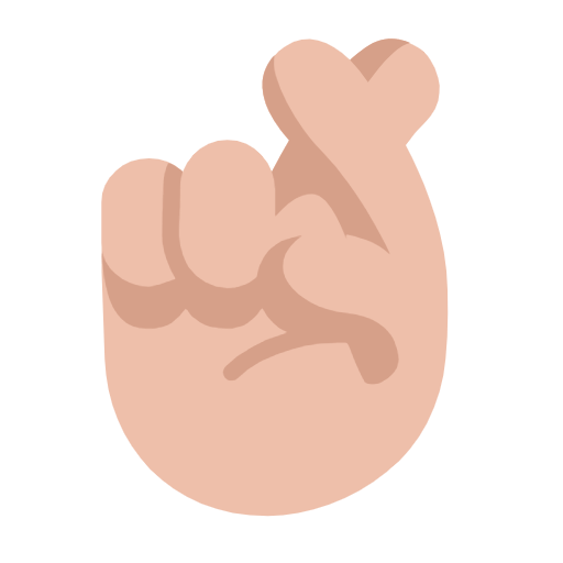 🤞🏼 Emoji Dedos Cruzados: Tono De Piel Claro Medio en Microsoft Windows 11 23H2.
