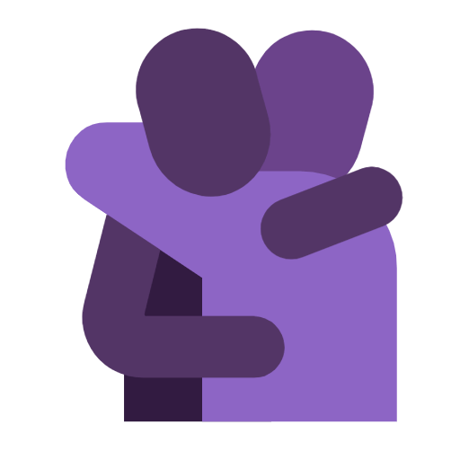 Emoji 🫂 Persone Che Si Abbracciano su Microsoft Windows 11 23H2.
