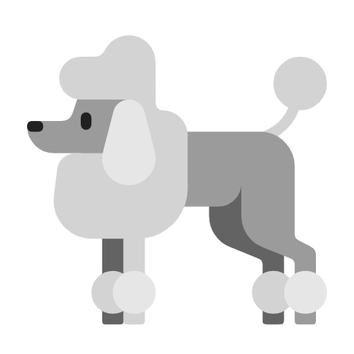 🐩 Emoji Poodle na Microsoft Windows 11 23H2.