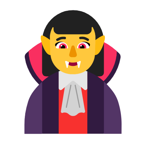 Emoji 🧛‍♀️ Vampira su Microsoft Windows 11 23H2.