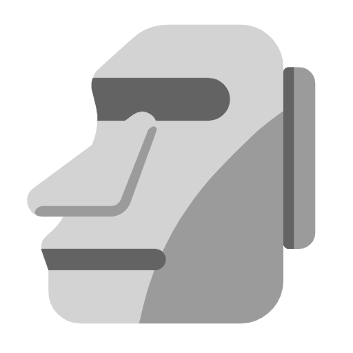 🗿 Emoji Moai na Microsoft Windows 11 23H2.