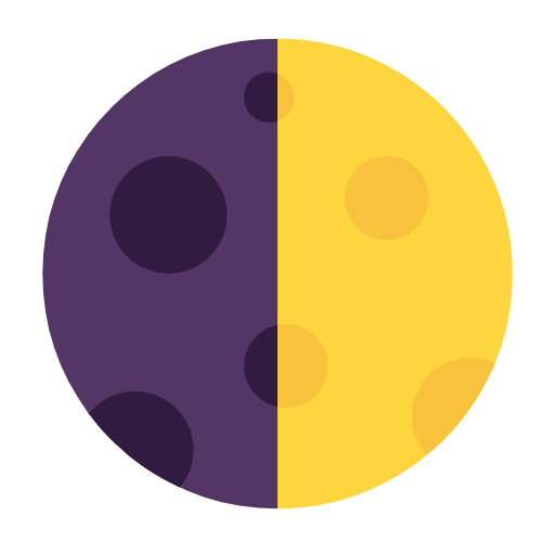 Emoji 🌓 Primo Quarto Di Luna su Microsoft Windows 11 23H2.