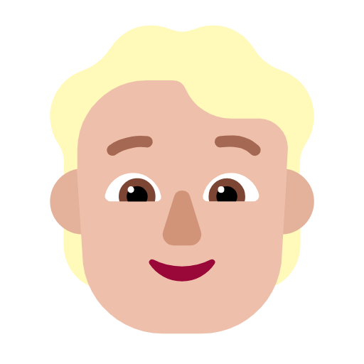 Emoji 🧑🏼 Persona: Carnagione Abbastanza Chiara su Microsoft Windows 11 23H2.