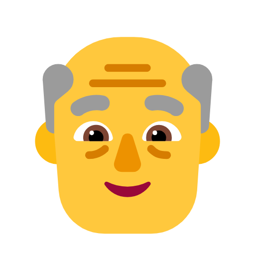Emoji 👴 Uomo Anziano su Microsoft Windows 11 23H2.