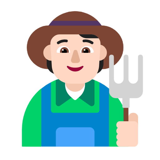 Emoji 🧑🏻‍🌾 Agricoltore: Carnagione Chiara su Microsoft Windows 11 23H2.