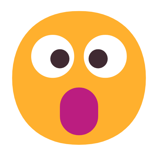 😮 Emoji Rosto Com Boca Aberta na Microsoft Windows 11 23H2.