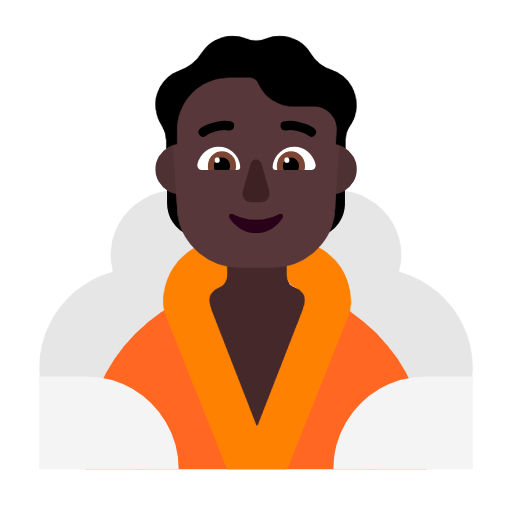 🧖🏿 Emoji Person in Dampfsauna: dunkle Hautfarbe Microsoft Windows 11 23H2.