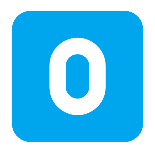 Emoji 0️⃣ Tasto: 0 su Microsoft Windows 11 23H2.