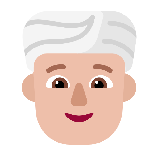 👳🏼 Emoji Persona Con Turbante: Tono De Piel Claro Medio en Microsoft Windows 11 23H2.