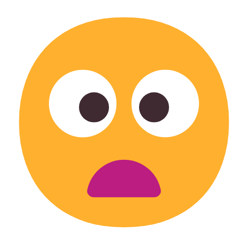 Emoji 😦 Faccina Imbronciata Con Bocca Aperta su Microsoft Windows 11 23H2.