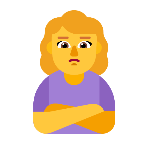Emoji 🙎‍♀️ Donna Imbronciata su Microsoft Windows 11 23H2.