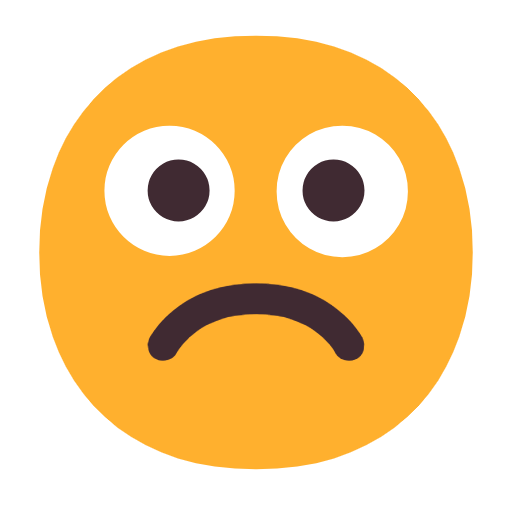Emoji ☹️ Faccina Imbronciata su Microsoft Windows 11 23H2.