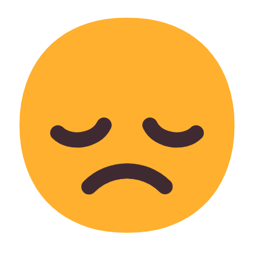 😞 Emoji enttäuschtes Gesicht Microsoft Windows 11 23H2.