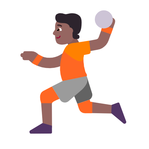 🤾🏾 Emoji Handballspieler(in): mitteldunkle Hautfarbe Microsoft Windows 11 23H2.