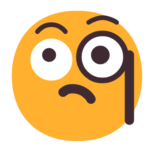 Emoji 🧐 Faccina Con Monocolo su Microsoft Windows 11 23H2.