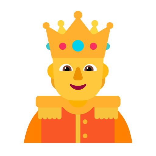 🫅 Emoji Persona Con Corona en Microsoft Windows 11 23H2.