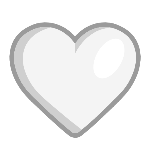 🤍 Emoji Coração Branco na Microsoft Windows 11 23H2.
