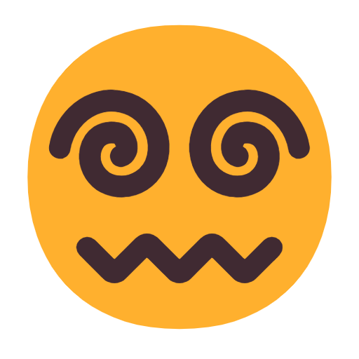 Emoji 😵‍💫 Faccia Con Occhi A Spirale su Microsoft Windows 11 23H2.
