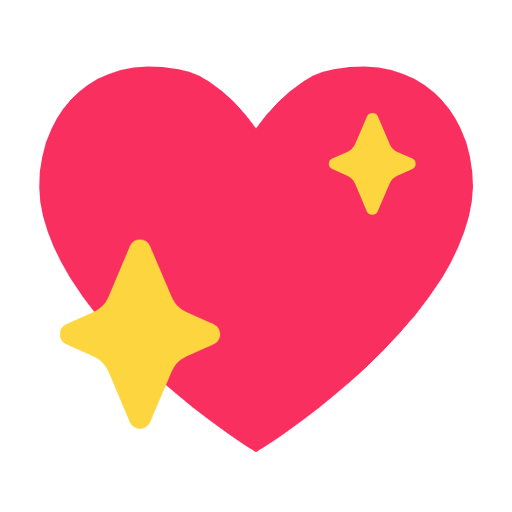 💖 Emoji Corazón Brillante en Microsoft Windows 11 23H2.
