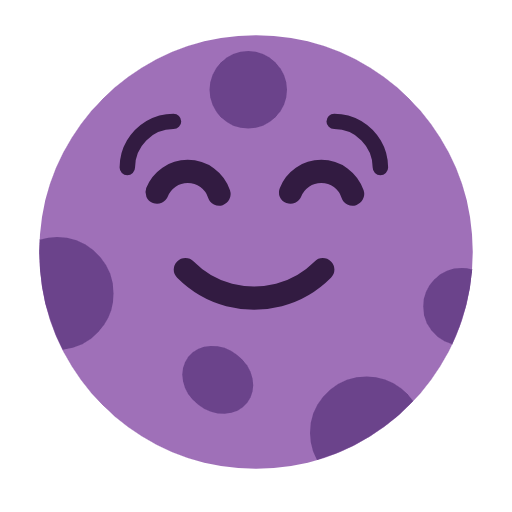 Emoji 🌚 Faccina Luna Nuova su Microsoft Windows 11 23H2.