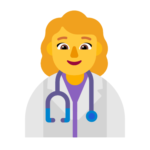 👩‍⚕️ Emoji Profesional Sanitario Mujer en Microsoft Windows 11 23H2.