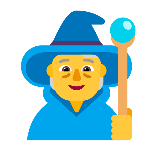 🧙 Emoji Persona Maga en Microsoft Windows 11 23H2.