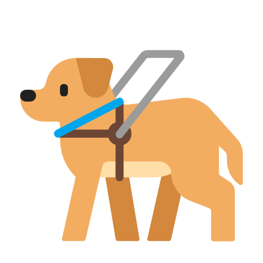 🦮 Emoji Blindenhund Microsoft Windows 11 23H2.