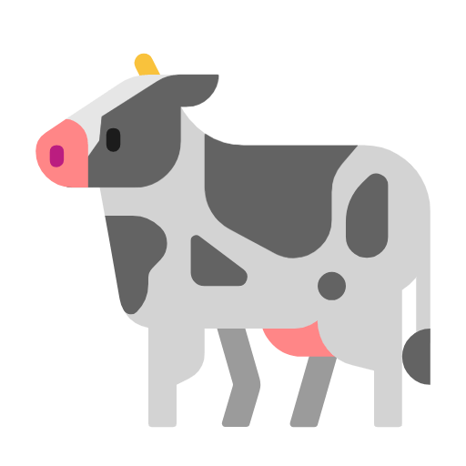 🐄 Emoji Vaca en Microsoft Windows 11 23H2.