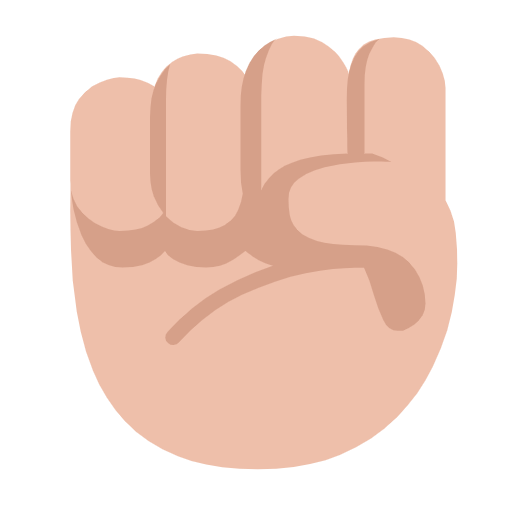 Emoji ✊🏼 Pugno: Carnagione Abbastanza Chiara su Microsoft Windows 11 23H2.
