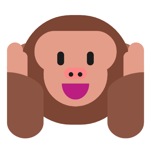 🙉 Emoji Mono Con Los Oídos Tapados en Microsoft Windows 11 23H2.