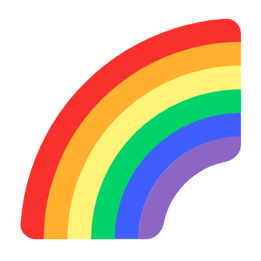 🌈 Emoji Arcoíris en Microsoft Windows 11 23H2.