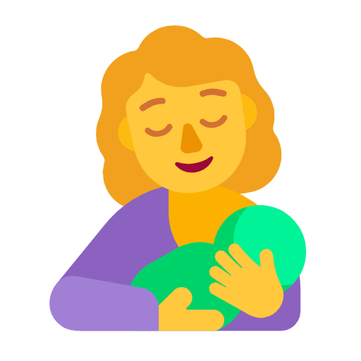 🤱 Emoji Lactancia Materna en Microsoft Windows 11 23H2.